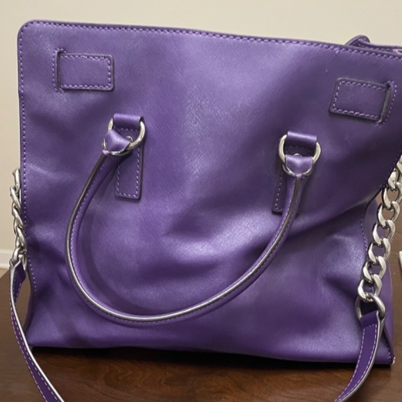 Michael Kors Large Purple  Purse - Picture 2 of 2